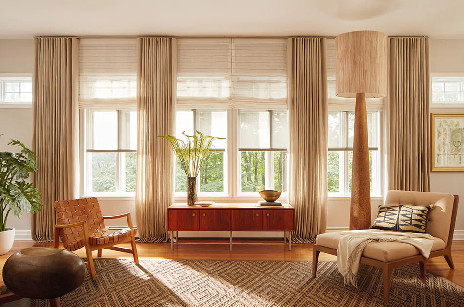 Modern eyelet curtains Dubai